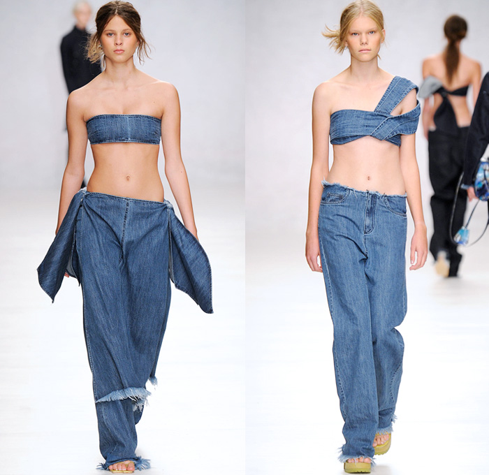 Marques Almeida 2014 Spring Summer Womens Denim Jeans Fashion Week Runway Catwalks Fashion
