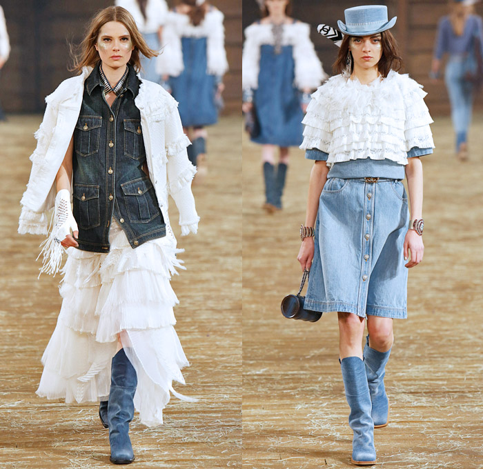 Chanel 2014 Pre Fall Womens Runway Looks | Denim Jeans Fashion Week ...