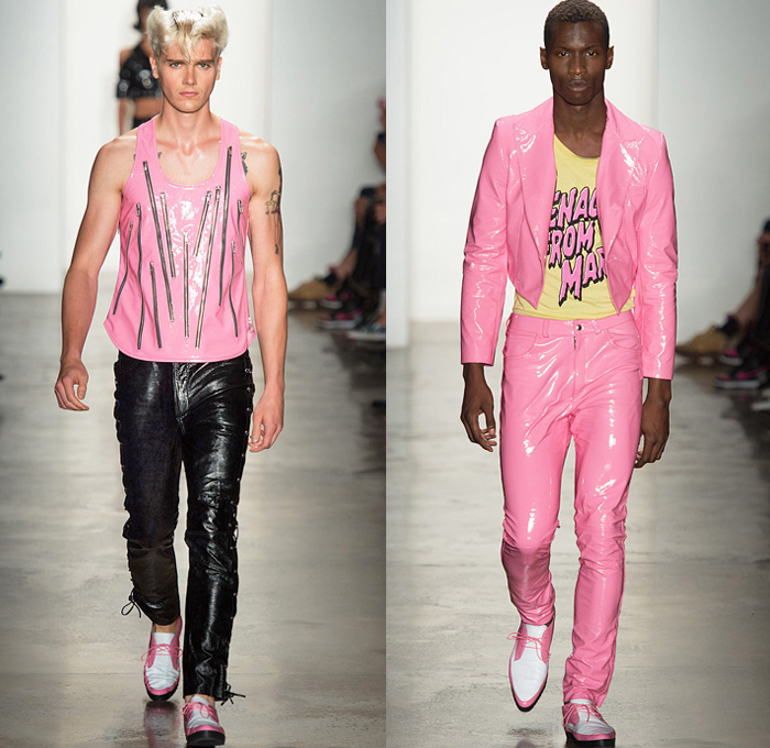 Jeremy Scott 2014 Spring Summer Mens Runway | Denim Jeans Fashion Week ...