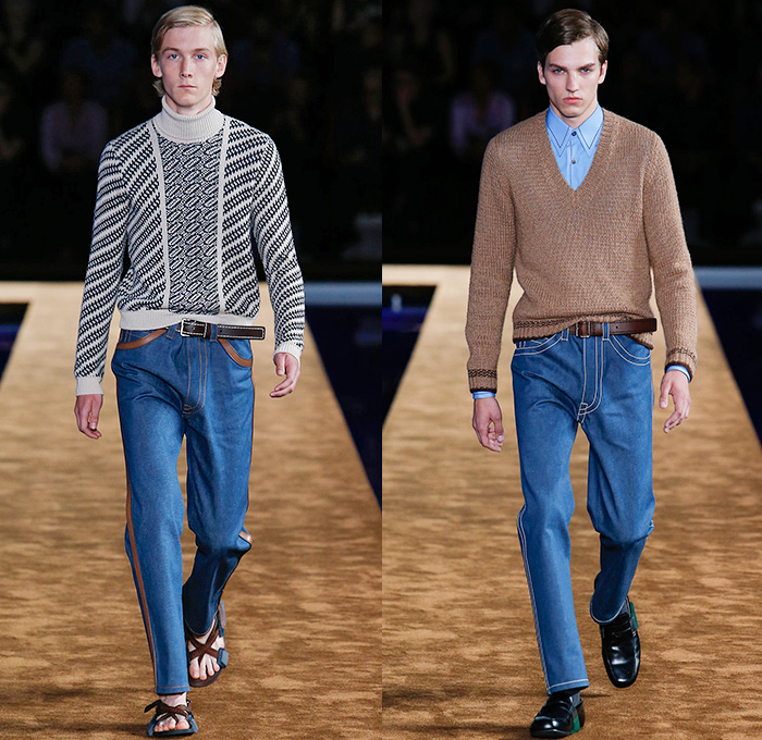 Prada 2015 Spring Summer Mens Runway | Denim Jeans Fashion Week