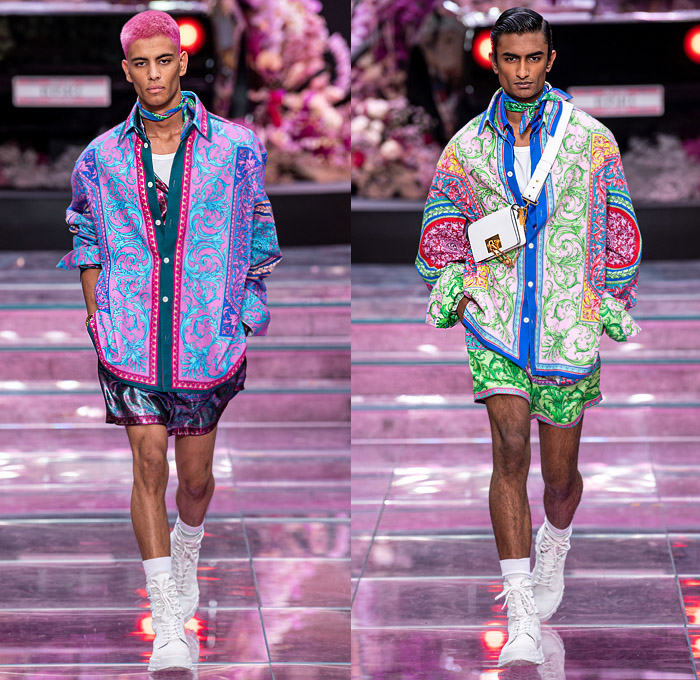 Wear - Lo Wears THE Versace Dress: MFW Spring 2020 Ready - Tommy Jeans  Reversible Mens Sherpa Jacket - to - Collection – Fonjep News - J