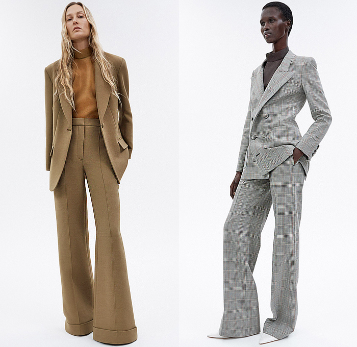 Adam Lippes 2025 Pre-Fall Autumn Womens Lookbook - Blouse Long Sleeve Poncho Stripes Denim Jeans Wide Leg Palazzo Pants Caftan Kaftan Shirtdress Onesie Flowers Floral Sheer Pockets Slouchy Baggy Loose High Waist Metallic Mesh Fishnet Pencil Skirt Minimal Shift Dress Draped Ruffles Asymmetrical Hem Tank Top Blazer Jacket Pantsuit Check Outerwear Trench Coat Sandals